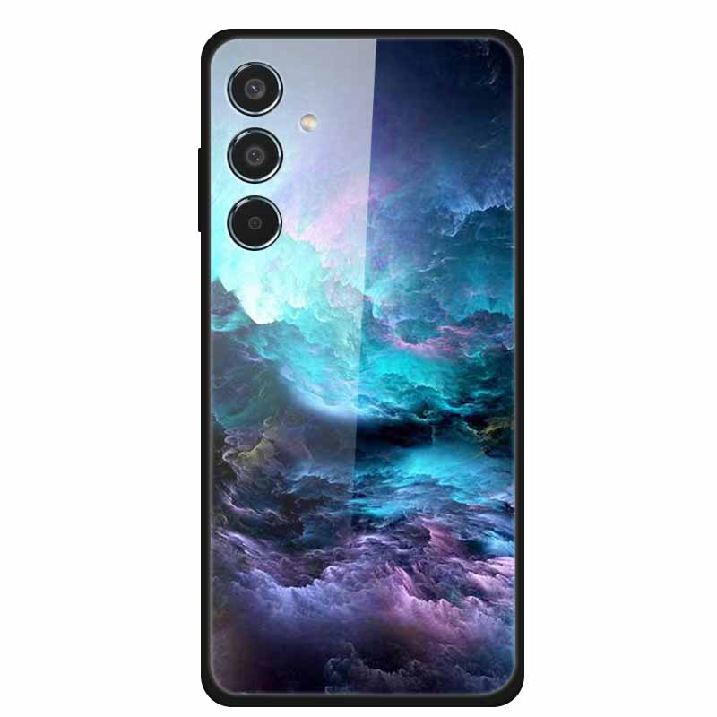 Tempered Glass Case For Samsung S25 Plus Case S 25 Plus Hard Back Cover For Samsung Galaxy A16 M55 A55 Phone Case Soft Bumper