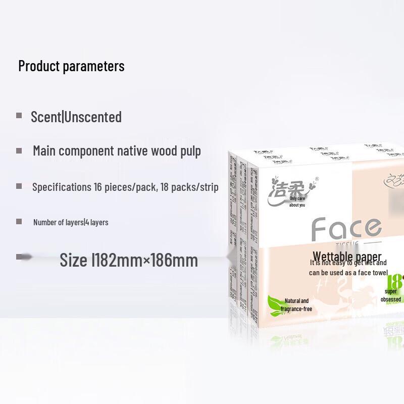 Jierou Face Pink Ultra Mini Pocket Tissues