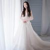 French Light Wedding Dress Skirt 1011 New Temperament Bride Simple Fairy Tail Small Man Going Out Yarn Summer