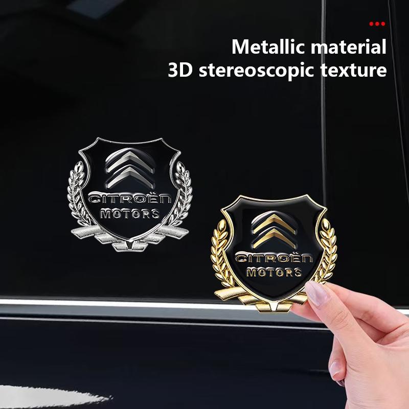 APG1  3D Metal Car Emblem Badges Stickers Car Window Sticker For Citroen C4 C3 C2 C1 Berlingo Xsara Grand Picasso Car Styling Paster
