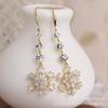 Snowflake Ear Hooks: Exquisite, Versatile Christmas Earrings for a Fresh, Elegant Look