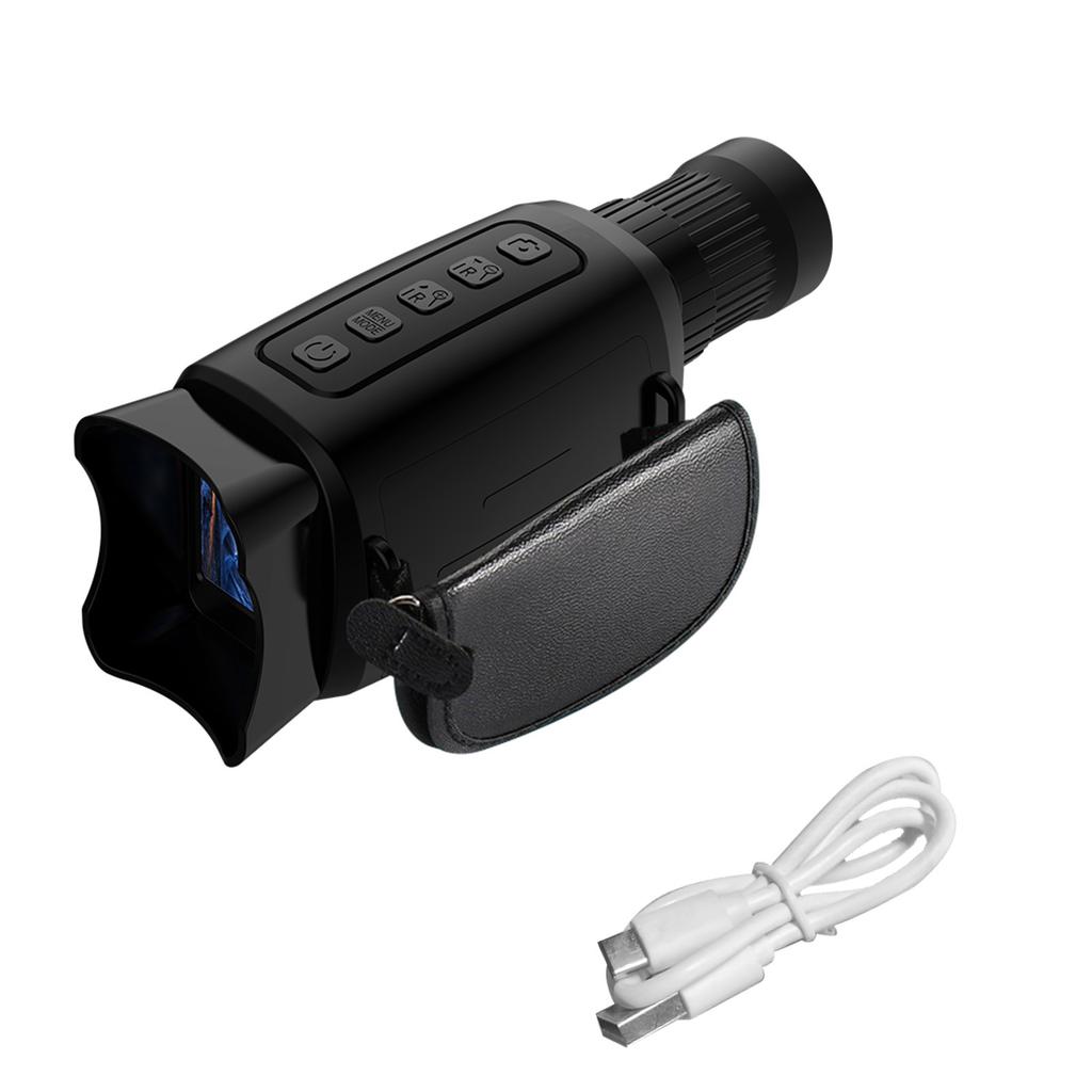 Night Vision Monocular with 16X Zoom 2000mAh Rechargeable Battery 32 GB SD Card Wrist Strap
