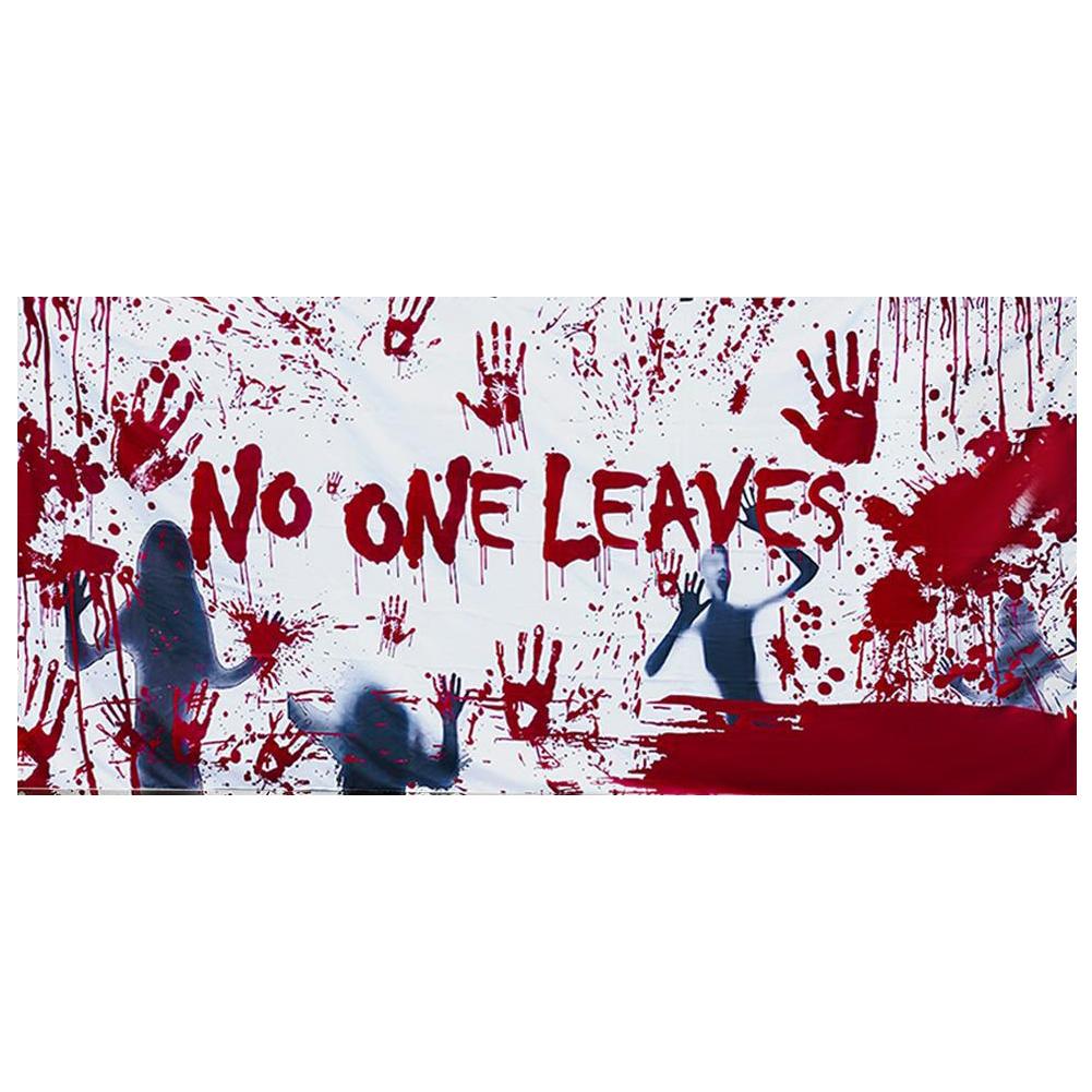 

8x7 Ft Halloween Garage Door Banner Hanging Backdrop Garage Door Cover Misty Forest Pumpkin Lantern Scene 243x218 cm 243x218cm