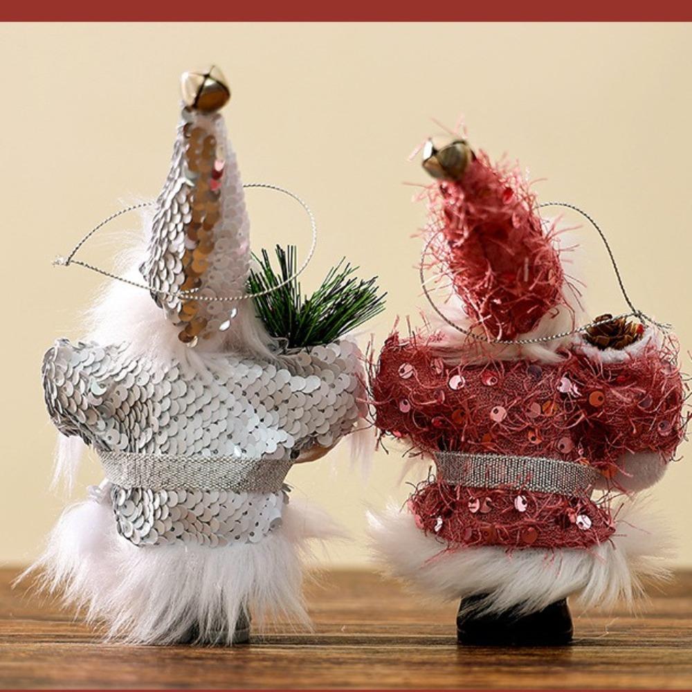 New Year Standing Hooded Santa Claus Creative Christmas Decorations New Christmas Gifts Pendant