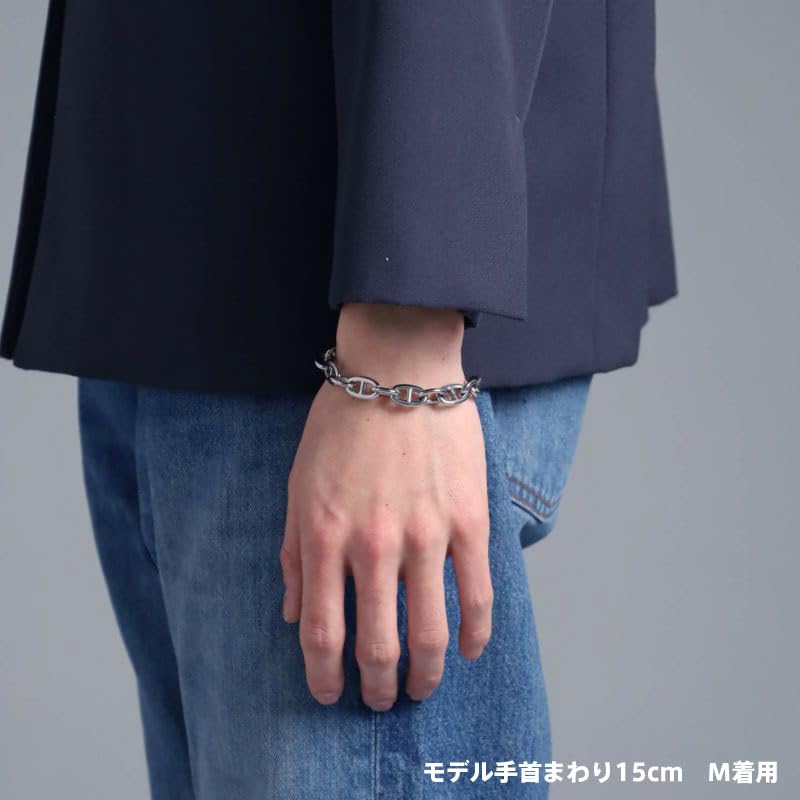 Gewickeltes Verschiedenes Kettenarmband Anker Chirurgischer Edelstahl 316L Marina-Kette Hypoallergenes Metall Kundenspezifischer Beutel enthalten Marke [Lionheart] Herren