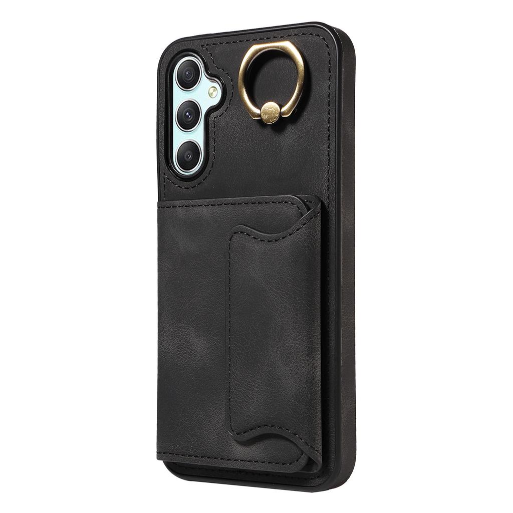 For Samsung Galaxy A34 (5G) Ring Bracket Card Holder Slots Cover Phone Case