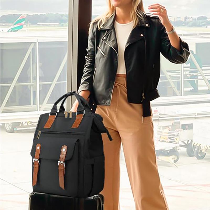 New Large Capacity College Backpack, Stylish Niche Commuter Bag, Mommy Business Travel Daypack for Women