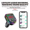 Car Bluetooth 5.0 FM Transmitter Wireless Handsfree Audio Receiver MP3 Player LED 3.1A Dual USB Fast Charger Car Accessories Kit