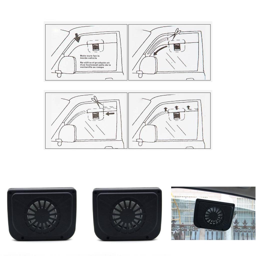 Sistem de ventilatoare de răcire pentru geamuri și parbriz auto, alimentat solar, instrumente