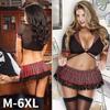 Sexy Lingerie Set Female Student Uniform, Female Sex Role Play Costume Skirt Mini Skirt Costume Short Top