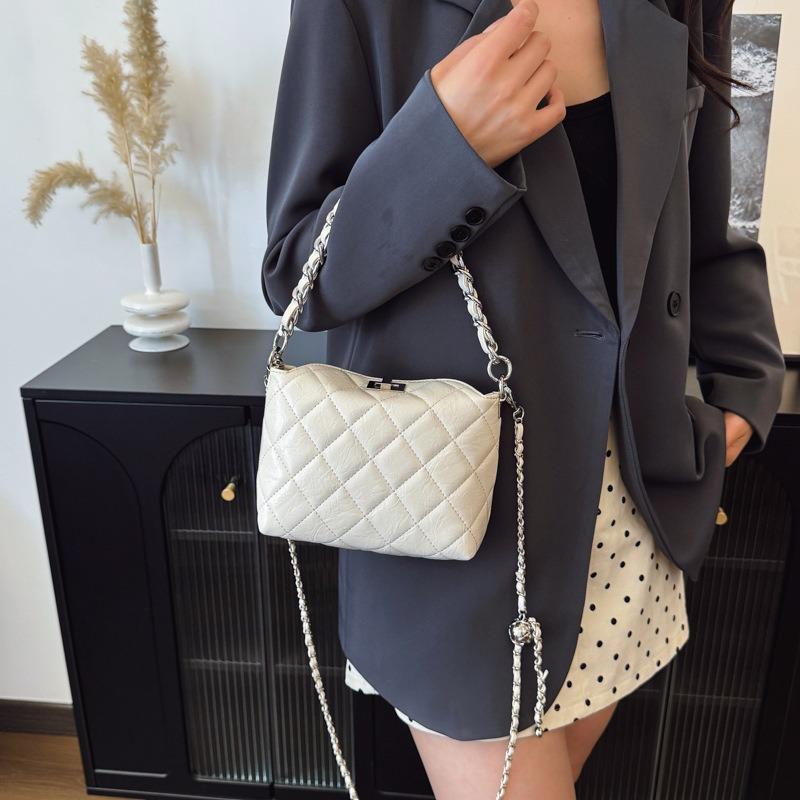 Bucket Women's Bag New Chain Diamond Shoulder Portable High-end Messenger Bag Tide