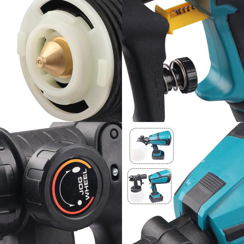 21V Rechargeable Lithium Battery Wireless Paint Sprayer – Portable Electric Spray Gun for Latex Paint
