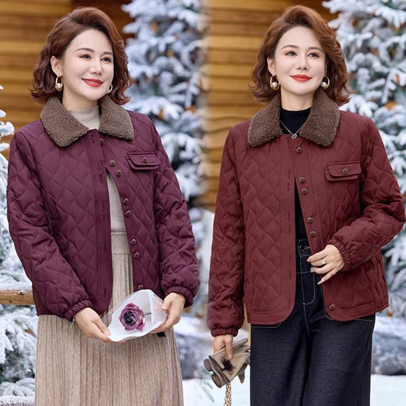 Coat Cotton-padded Jacket Warm New Top Autumn and Winter Loose Short Cotton-padded Jacket Women