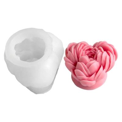 Silikonformen Pfingstrose Blumenformen Ornamentformen Epoxidharzformen Gipsformen für Kerzenherstellung