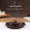 Lotus Multi-Hole Incense Holder with Tongs - Indoor Ornament & Burner