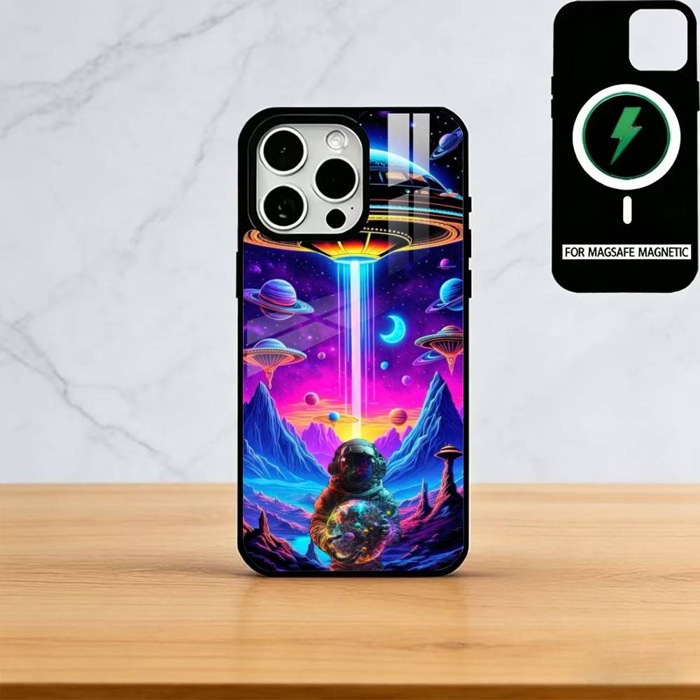 

UTO Drawing Phone Case For iPhone17,16,15,14,13,12,11 Plus,Pro Magnetic For Magsafe Wireless Charging iPhone15ProMax