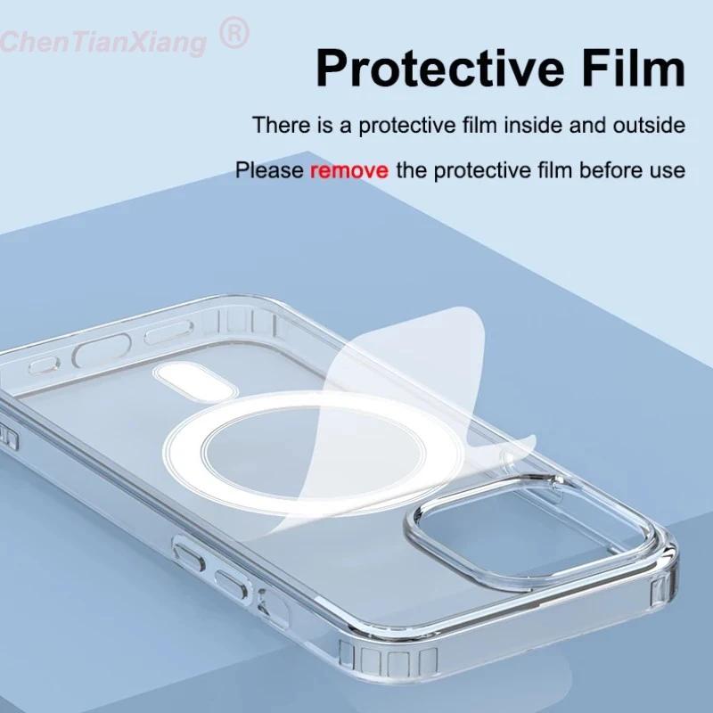 Leather Wallet Card Holder Clear Cases For Apple iPhone 15 14 13 12 11 Pro Max Plus XS Max XR 8 7 Plus SE Magnetic Magsafe Cover