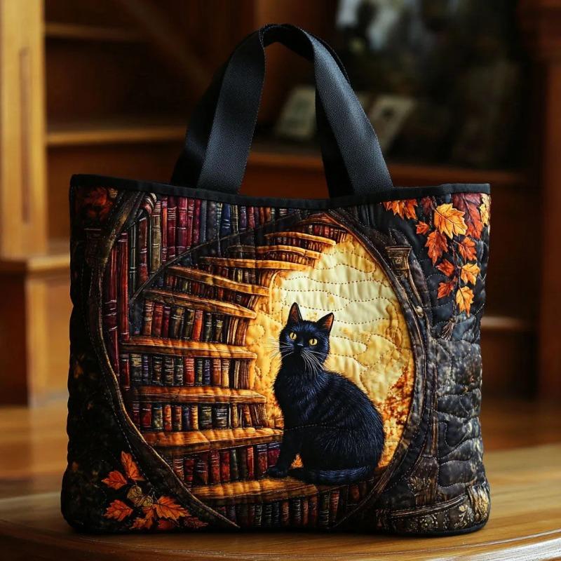 3D New Women's Cat Print Handbag Shoulder Bag Canvas Bag