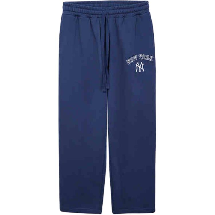 New Era SS25 New York Yankees Trend Basic Series Straight Leg Sports Versatile Loose Casual Pants Unisex bottoms Navy-Blue 14532305