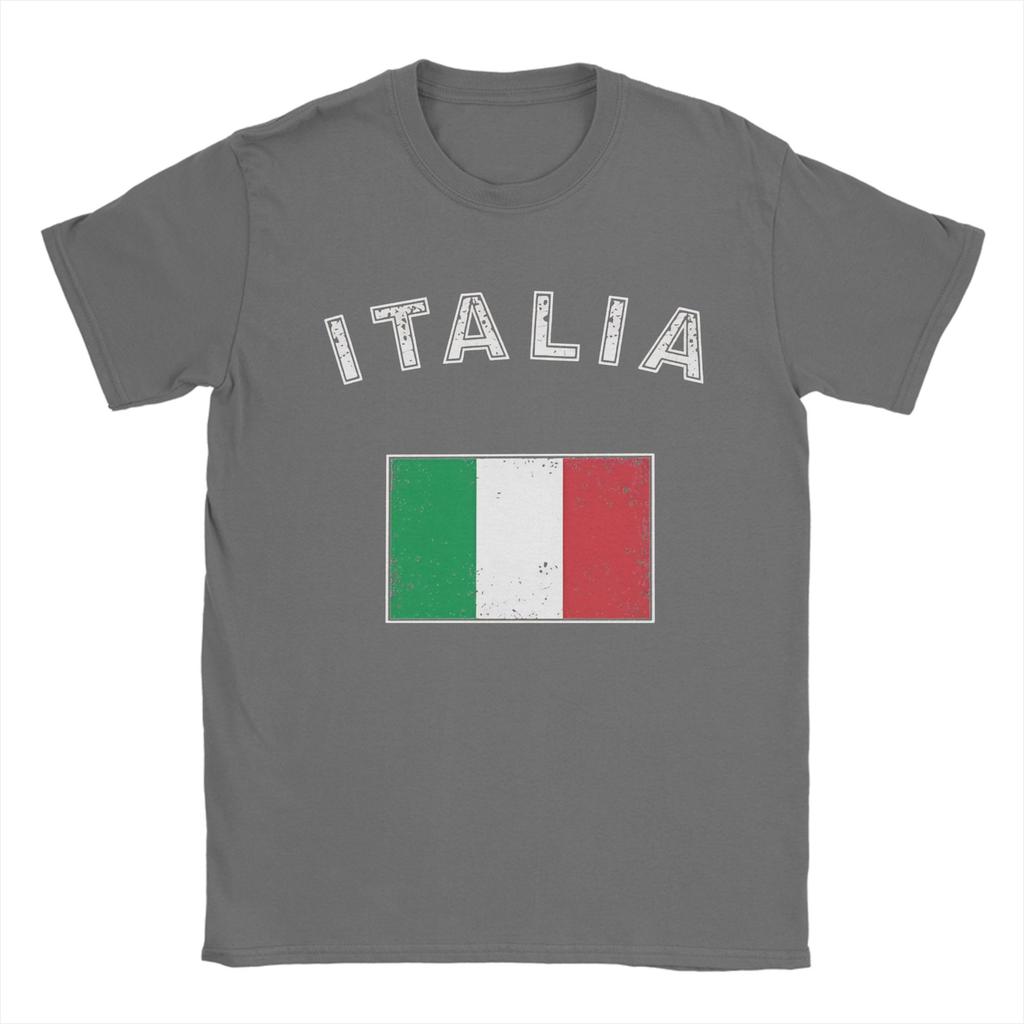 Streetwear TShirt Italy Flag 100 Cotton T Shirts Trendy Cool Tshirt for Unisex Summer Y2K Retro Custom DIY Short Sleeve Tops