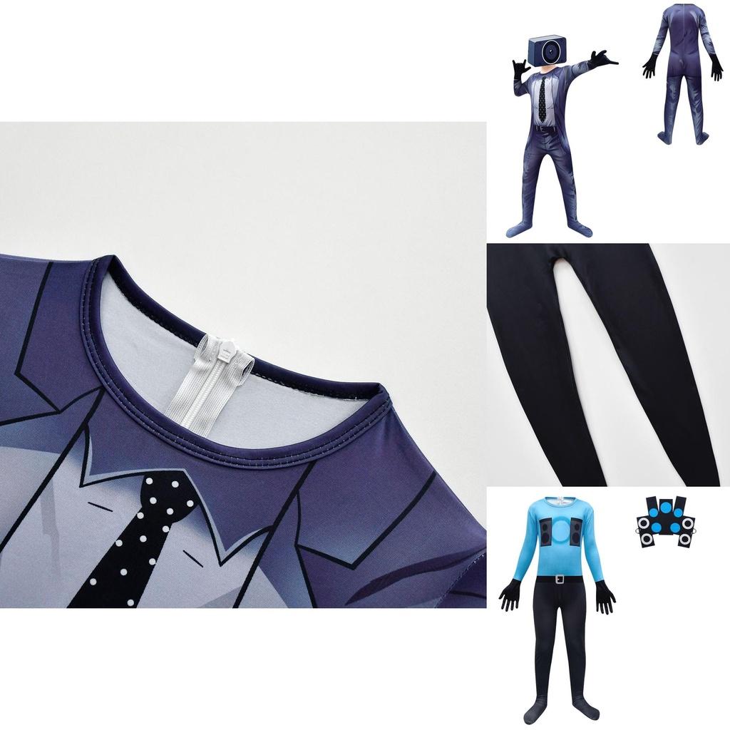 Neuheit Cartoon Fernseher Toilettenmann Cosplay Body für Kinder 4713
