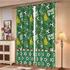 World Cup Football Pattern Blackout Curtain for Boys' Bedroom - High Heat Insulation, Custom Size Available