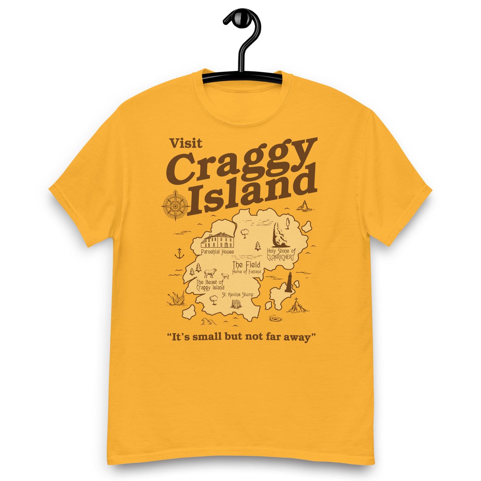 Father Ted - Visit Craggy Island - It s Small but not Very Far Away T-shirt S