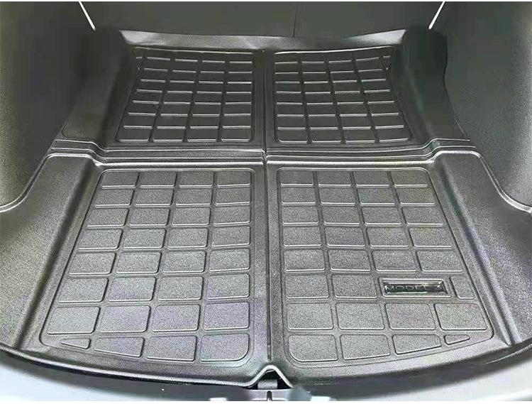 25-Year Tesla Model 3/Y Front & Rear Trunk Mats - Waterproof TPE Upper & Lower Compartment Liners