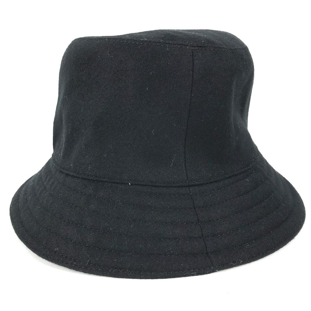 Hermes Fred Croucaire Bucket Hat Bob Hat Hat Wool Black