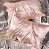 Luxury Blending Mulberry Silk Pillowcase Satin Soft Silky Two-sided Pillow Case Skin Beauty Skin Friendly Pillow Cover Solid