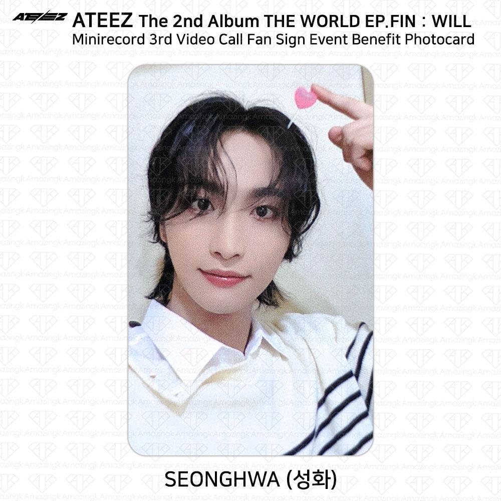 

ATEEZ THE WORLD EP.FIN СДЕЛАЮТ мини-запись третьего благотворительного мероприятия для фанатов, фотокарточка KPOP Seonghwa
