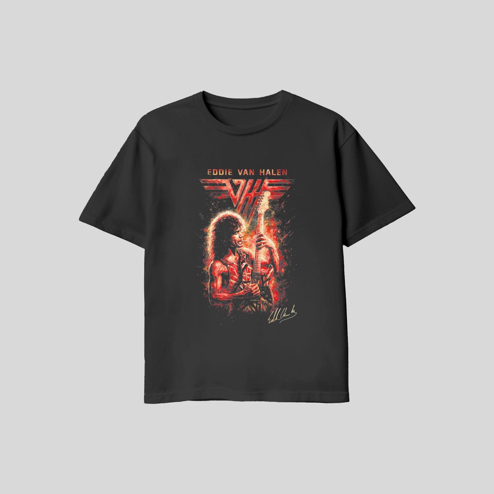

Unisex Adult Casual Graphic Eddie Van Halen T Shirt Gildan XL L M T... S
