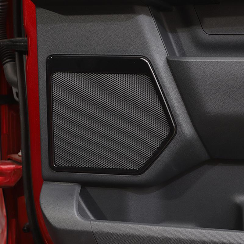 Side Door Panel Speaker Frame Decoration Trim Cover Loudspeaker for Ford F150 -2024 Car Interior Moulding Parts Accessories