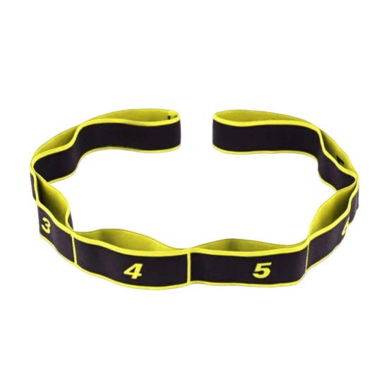 

Ремень для растяжки для йоги с 8 петлями, пилатес, балет, танцы, гимнастика, тренировка гибкости, эластичная лента, тренировка, упражнения, физиотерапия, эластичная лента для сопротивления жёлтый