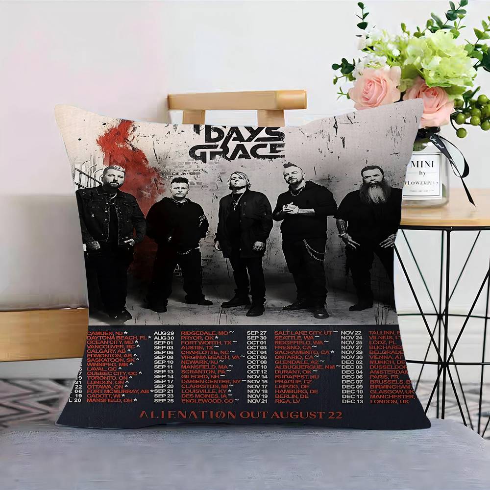 Band T-Three D-days Grace Cushion Cover Decorative Pillow Sofa Home Decor Case Pillow Cases