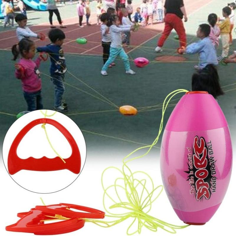 Pull Shuttle Ball Game Outdoor Interactive Pulling Elastic Speed Balls Fun Collision Training Sport Games Toy For Kids Adults