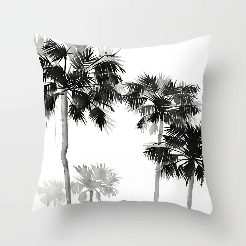 Simple Black and White Pattern Pillowcase Office Living Room Car Ornaments Home Pillowcase