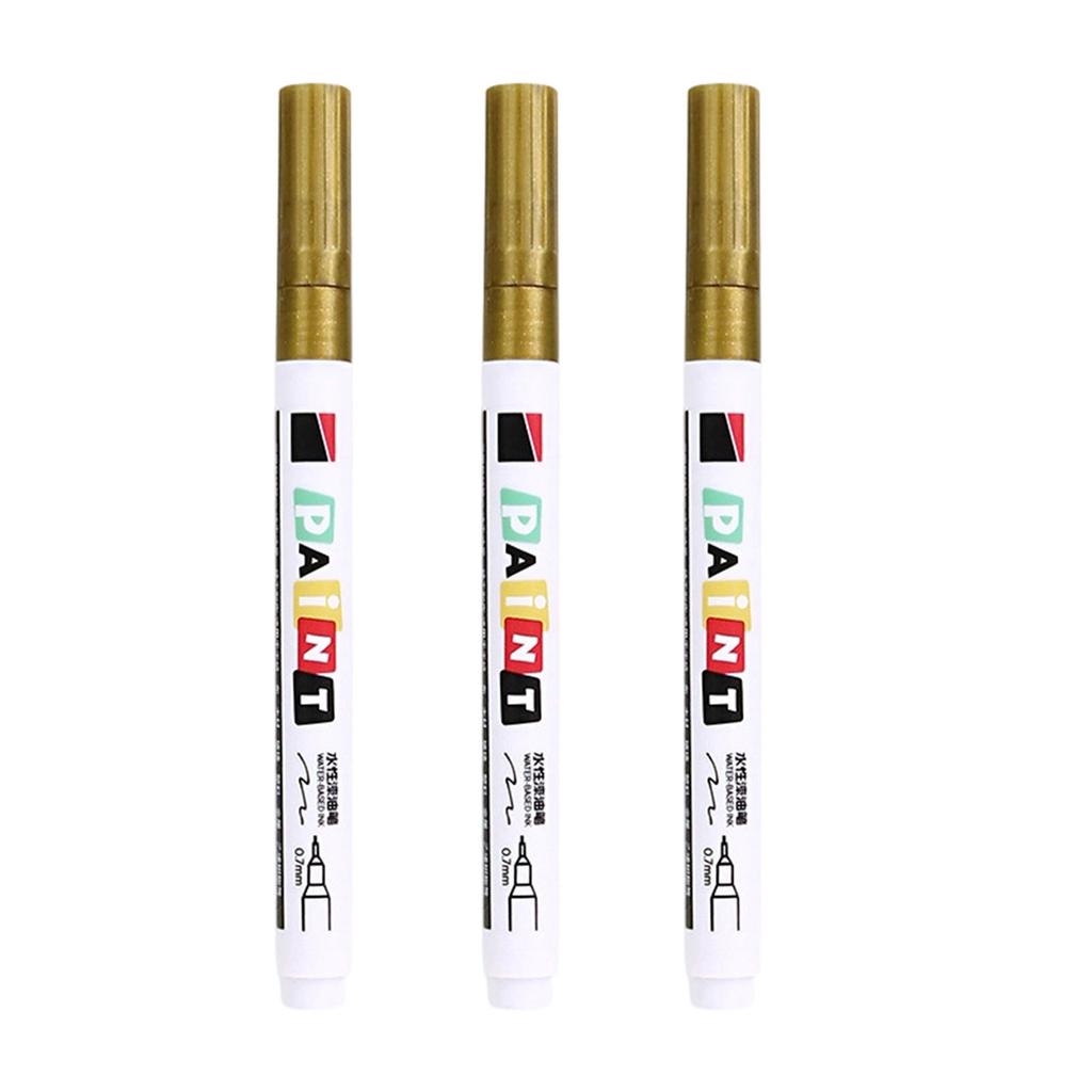 3Pcs Monument Paint Pen Sunproof Waterproof Stone Marker Pen For Writing Coloring On Tombstones Gravestone Restoration
