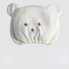 1pc Coral Fleece Shower Cap Quick Drying Lady Bath Towel Coffee Bear Shower Woman Man Turban Head Wrap Shower Caps Bathing Tools