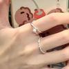Pearl Ring Niche Design Plain Ring Stacking High-End Sense Fashion Personality Opening Gentle And Elegant