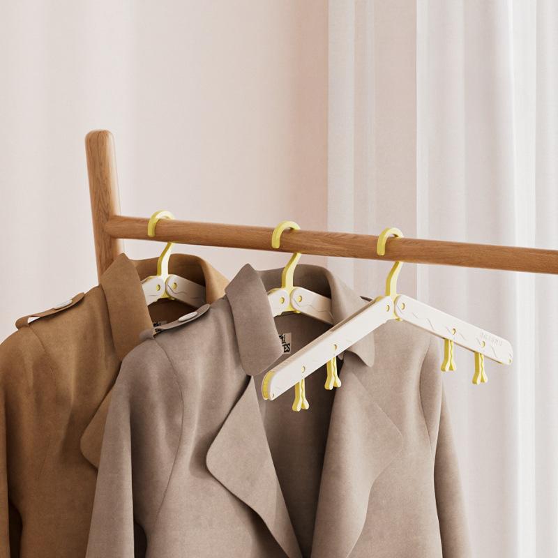 1pcs Folding Clothes Hanger, Travel Clothes Hanger, Outdoor Clothes Drying Tool, Can Be Stored, Dormitory, Hotel Available
