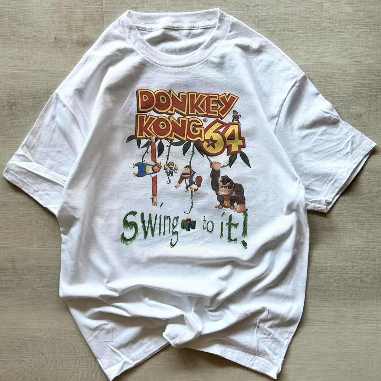 Retro Vintage 90s Donkey Kong promo Video game Graphic Unisex Tee S-5XL XXXL