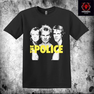 The Police Pop Rock Band Retro Musik T-Shirt Schwere Baumwolle Unisex T-Shirt S3XL