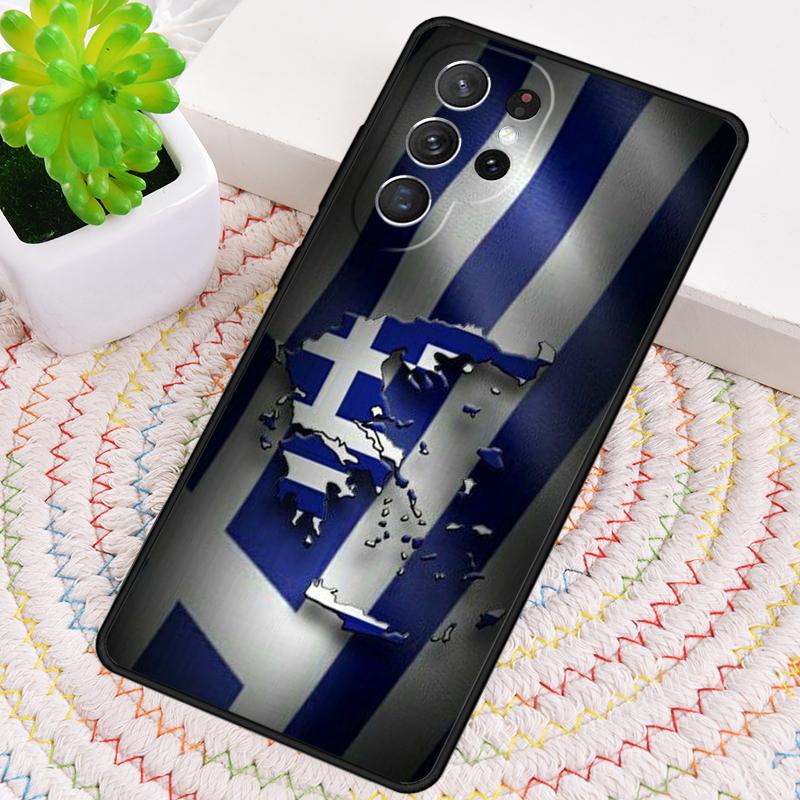 Greek Greece Flag Silicone Phone Case For Samsung Galaxy note 10 pro S26 S25 S24 S23 S22 S21 Plus S25Ultra Capa Cover