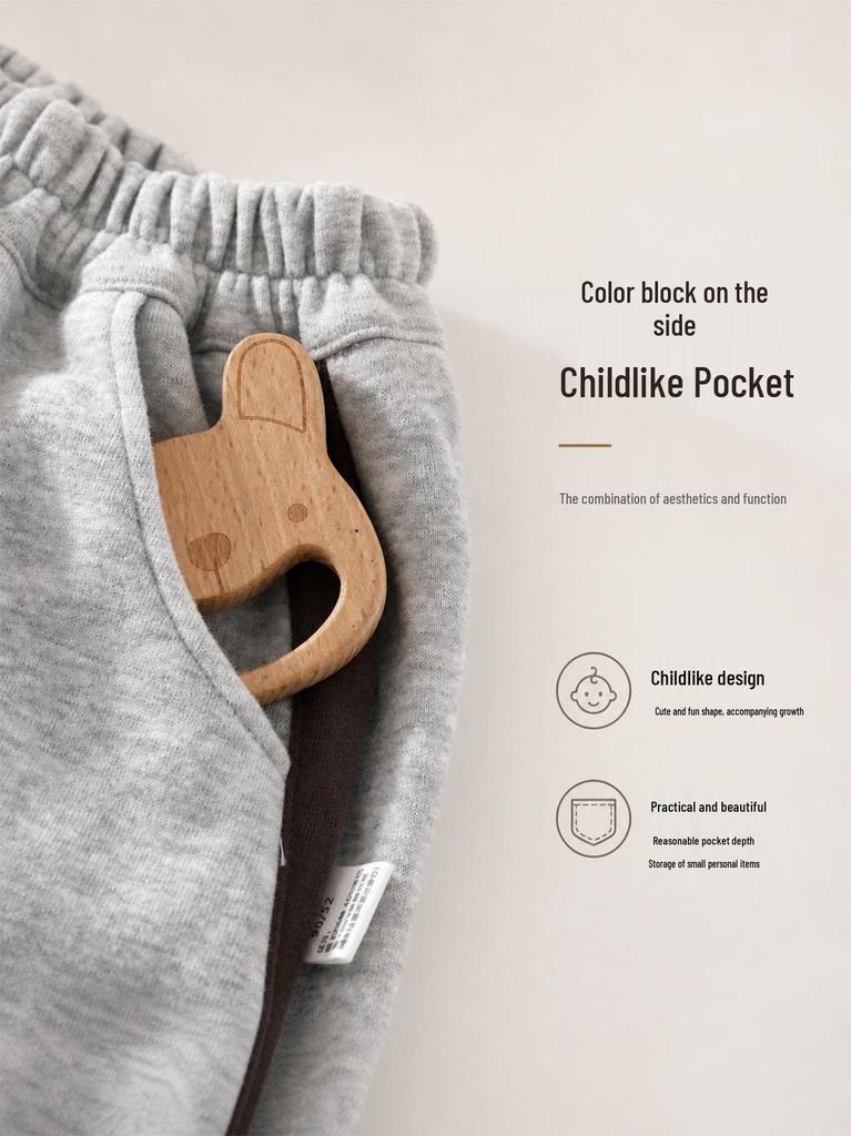 Autumn Minimalist Baby & Boys' Sweatpants - Casual, Sporty Children's Wear