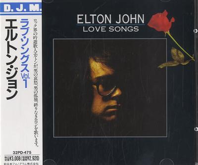 CD ELTON JOHN  Luv Songs Vol.1 32PD4758347052 DJM Records 1988 Japan Pop Used
