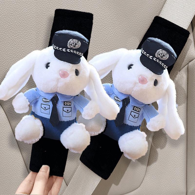 Cartoon Bear Plush Seat Belt Shoulder Pad