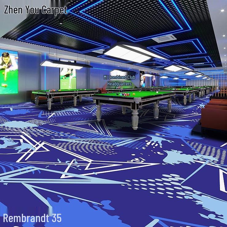 Fire-Resistant, Durable, Colorfast Billiard Room Nylon Carpet 650g