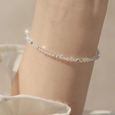 Super Flashing Ultra-Fine  Bracelet Light Luxury Texture Layered Simple Female Jewelry Gifts