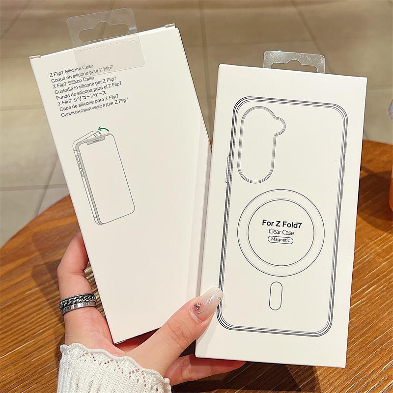 Magnetic Transparent Shockproof Acrylic Case For Samsung Z FLIP 7 Flip 6 Zflip 5 Flip 4 3 5G For Magsafe Wireless Charging Cover